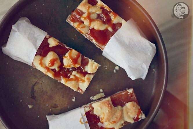 Apfel-Karamell Shortbread