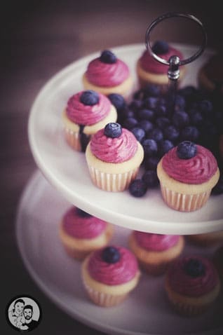Blaubeer Cupcakes