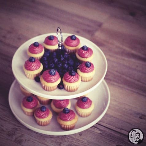 Blaubeer Cupcakes