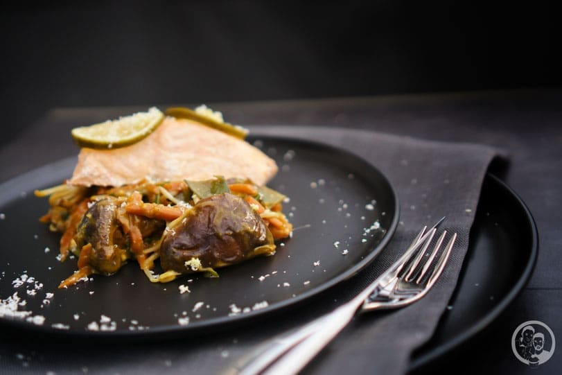 Gedämpfter Lachs_Asiagemüse_kochen_Rezept_Kenwood_Küchenparty_Cooking Chef