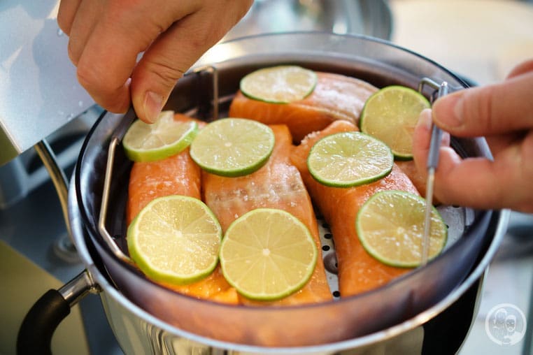 Gedämpfter Lachs_Asiagemüse_kochen_Rezept_Kenwood_Küchenparty_Cooking Chef