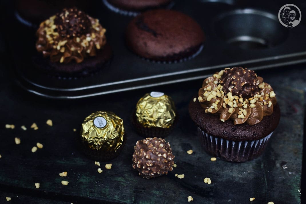 Nutella-Rocher Cupcakes