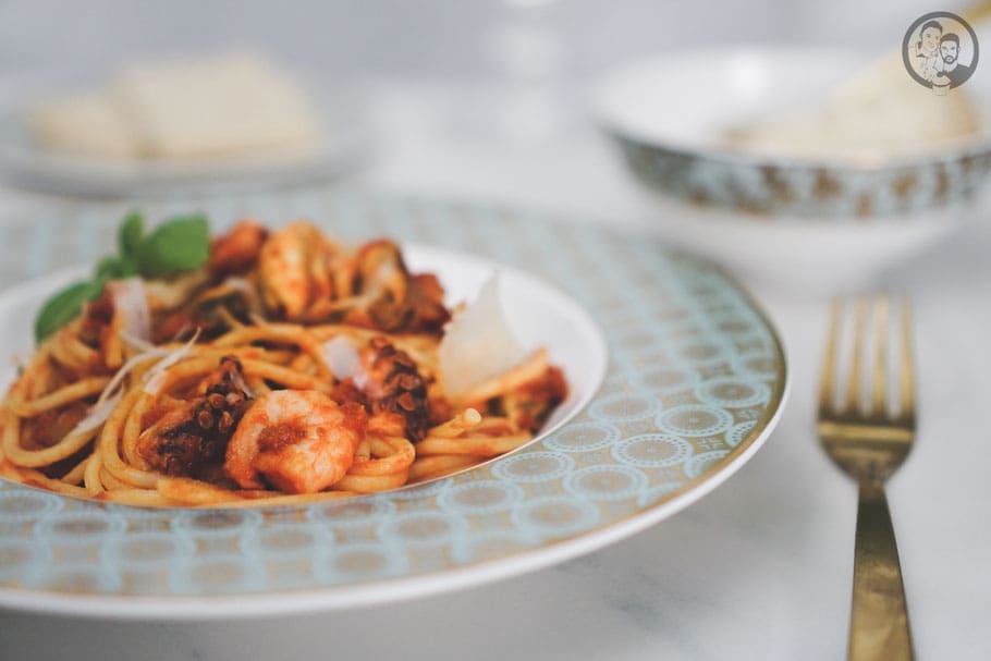 Pasta di Mare 8 Pasta di Mare_Rezept_Pasta_Meeresfrüchte_Tomatensauce_Condimento_Foodblog Köln_Mazzetti