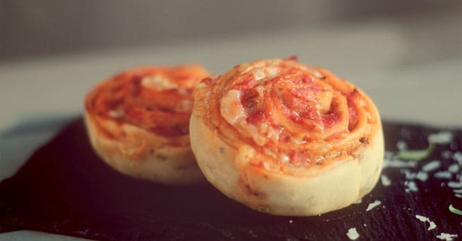 Pizzaschnecke Nahaufnahme