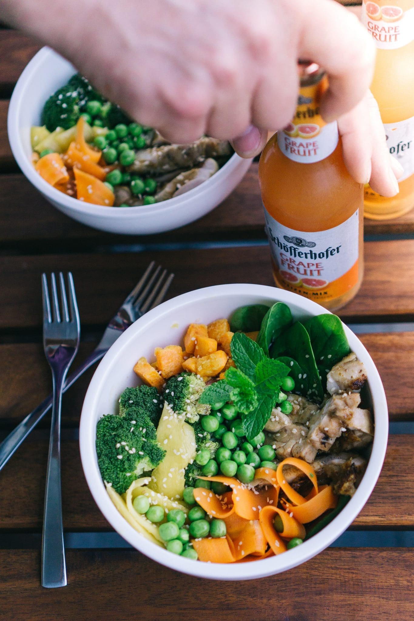 Sundown Bowl 3 Weizen-Mix wird geöffnet