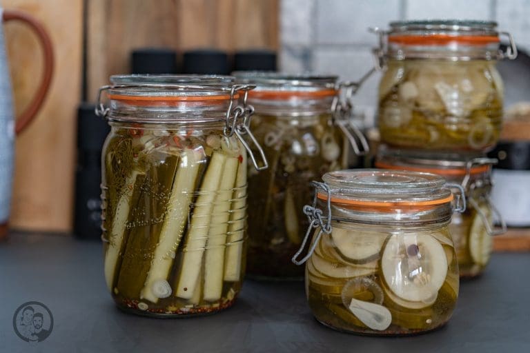 Saftige Gefüllte Gurken mit Hack und Feta 6 Eingemachte Gewürzgurken
