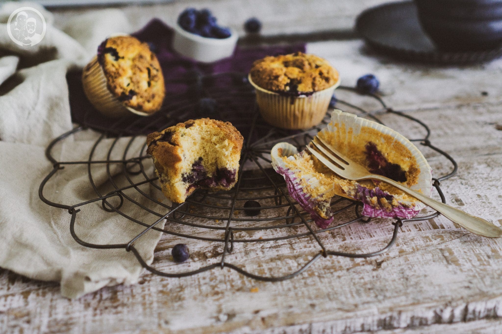 Muffins auf Backrost