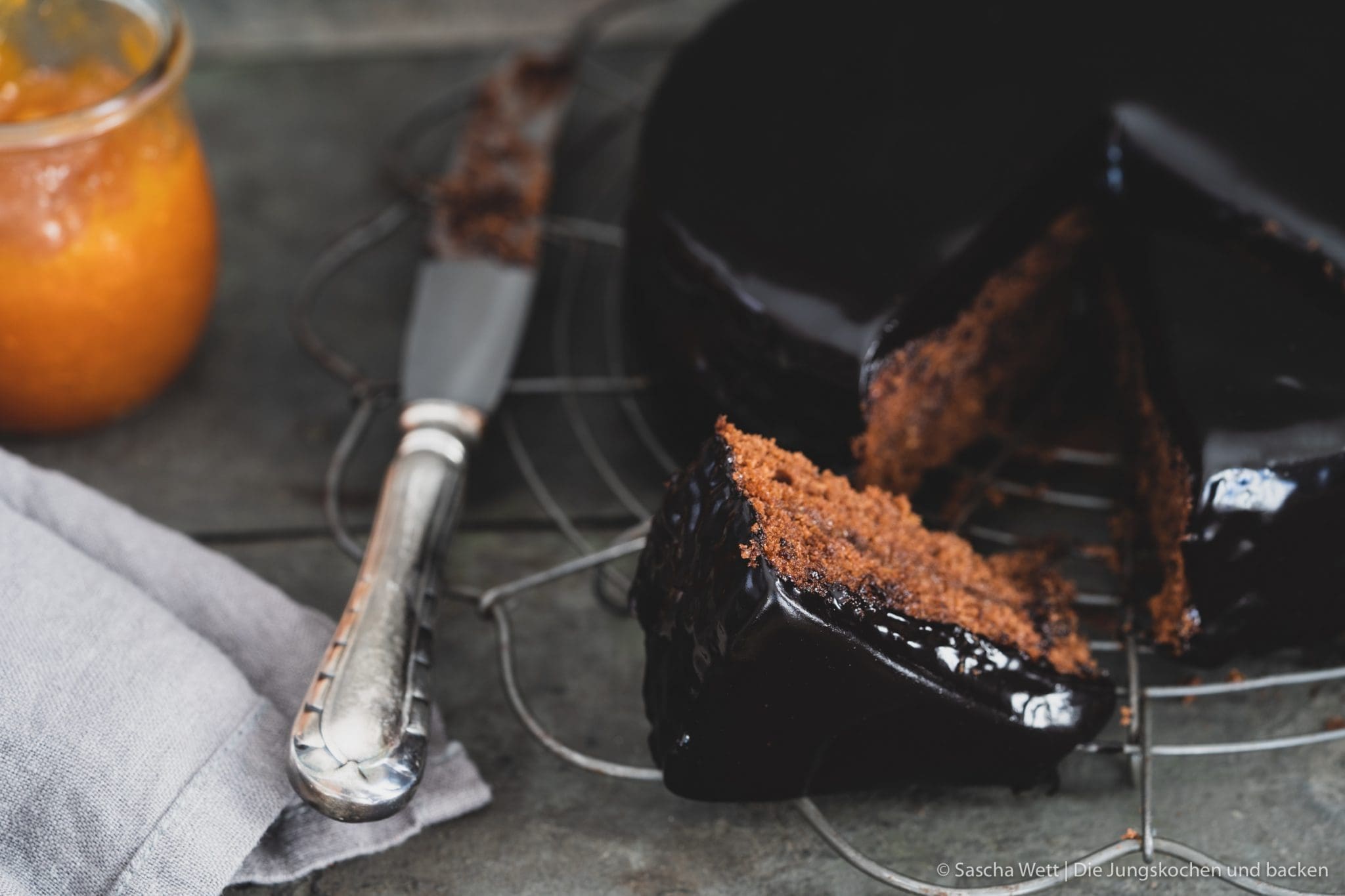 Sachertorte mit Mirror Glaze