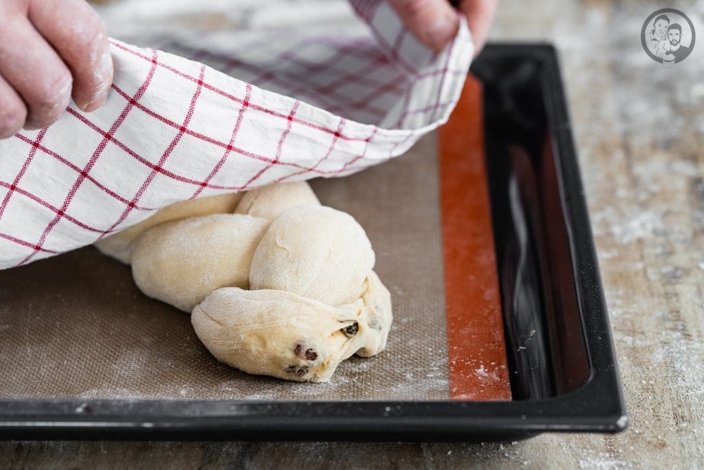 Rosinenzopf 3 | Als ich noch ein Kind war, gab es jeden Nachmittag - genau um 15 Uhr - bei Oma Lore Kaffee und Kuchen. Da trafen sich immer alle aus der Familie, die das einrichten konnten. Ok .. es gab nicht jeden Tag Kuchen, sondern auch manchmal Teilchen vom Bäcker, wenn die Oma nicht genug Zeit hatte, einen frischen Kuchen zu backen. Aber was mir immer am liebsten war? Ein frischer Hefezopf mit Rosinen.