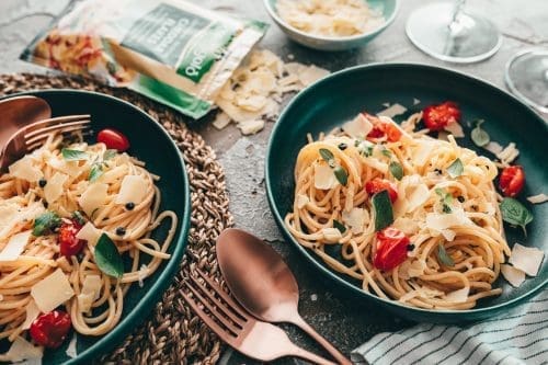Spaghetti Aglio e Olio auf Teller