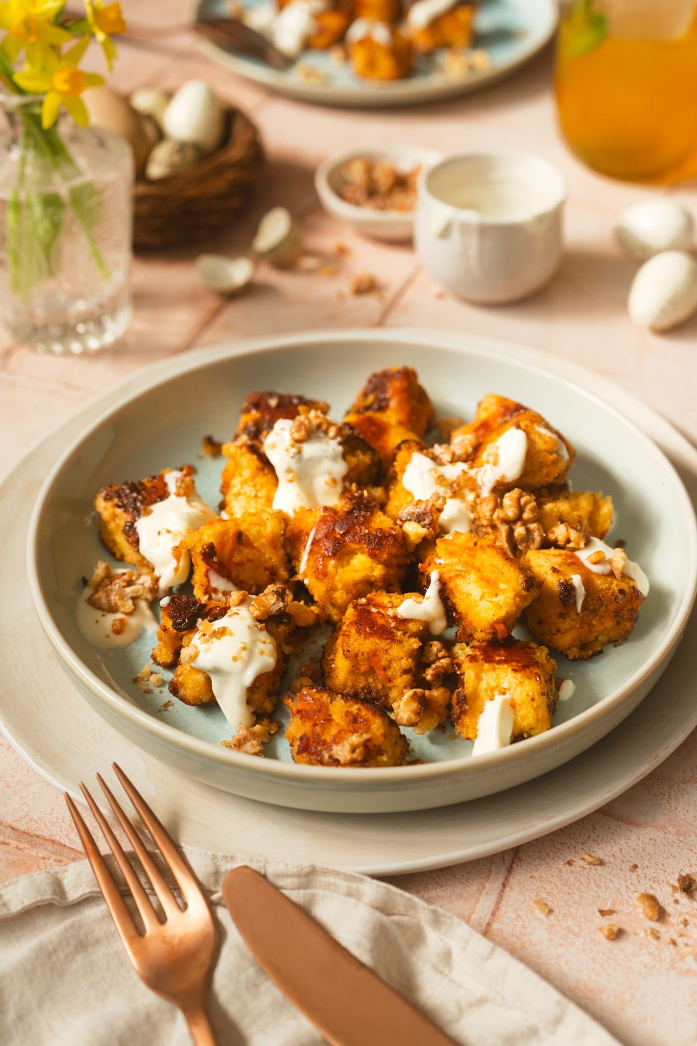 Carrot Cake Kaiserschmarrn mit Frischkäsecreme | Ein Klassiker mit Twist