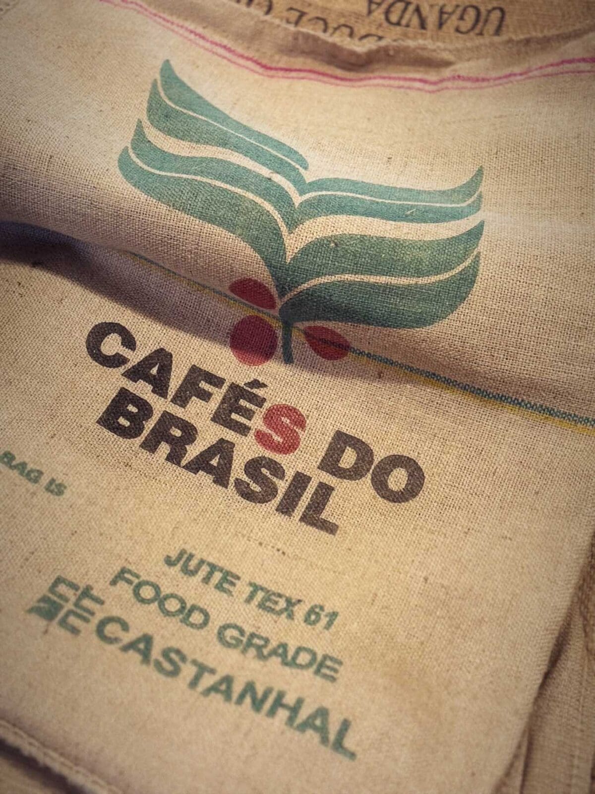 Sack mit brasilianischem Kaffee-Logo