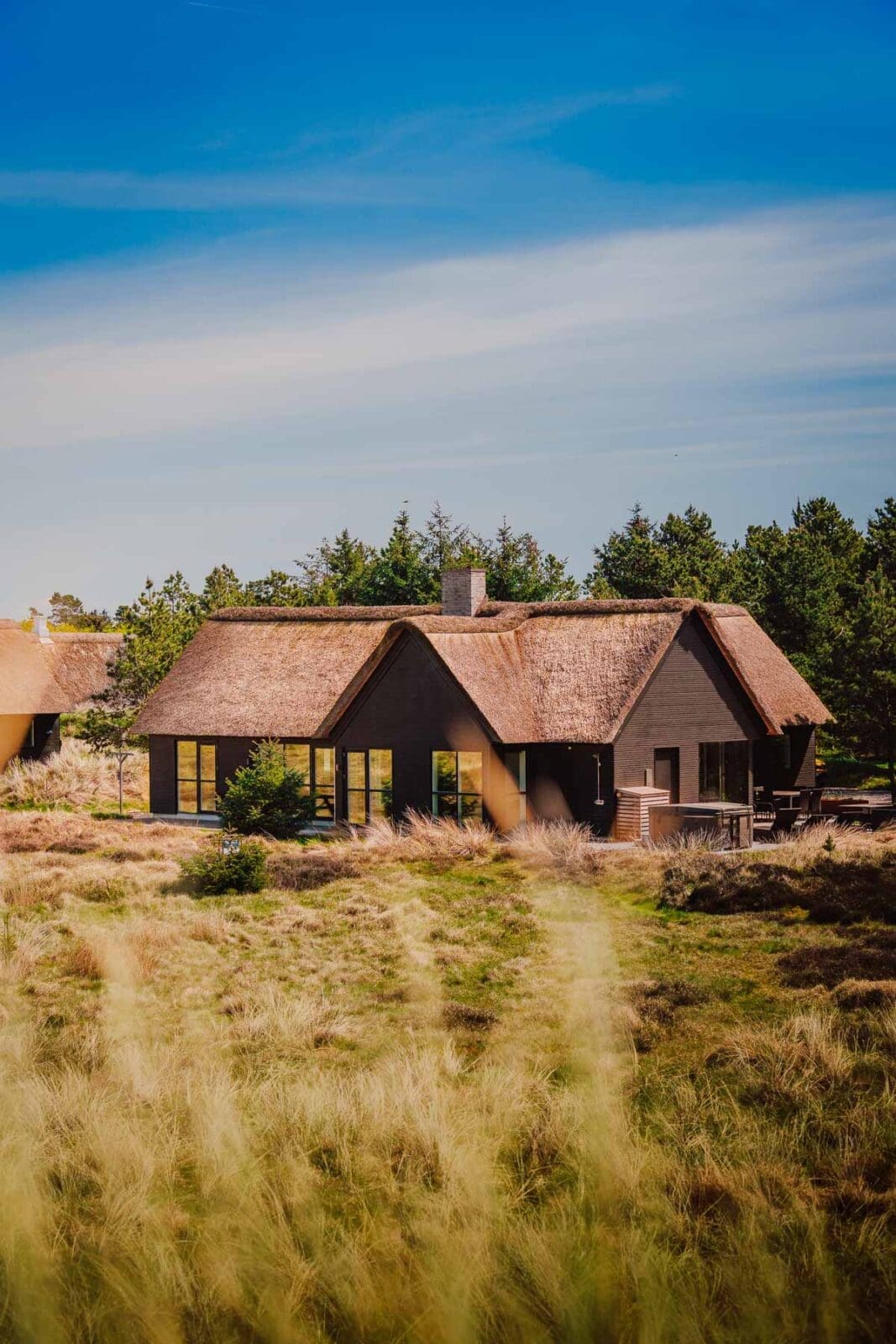Blick aufs Ferienhaus